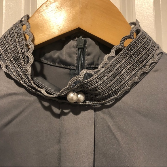 Chicwish Grey Satin Top and Skirt Set - Picture 12 of 16